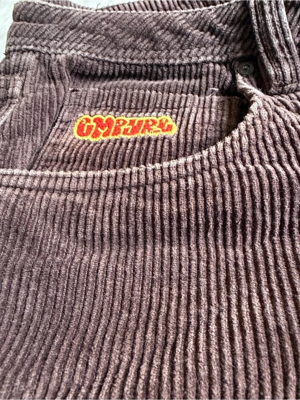 Empyre  relaxed Dark Brown Corduroy Trousers